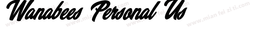 Wanabees Personal Us字体转换